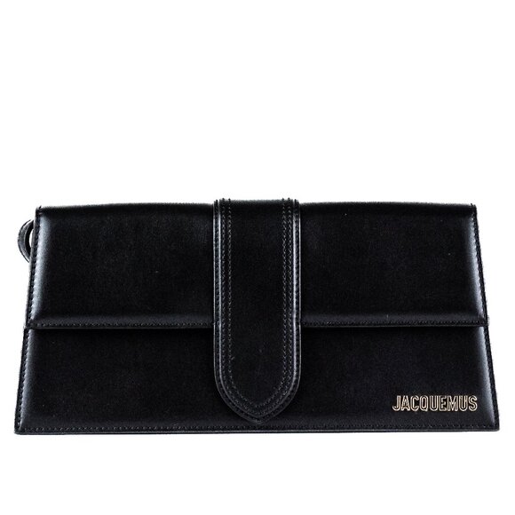 Jacquemus Le Bambino Long Black Leather Shoulder Bag | Excellent Condition - Picture 1 of 5